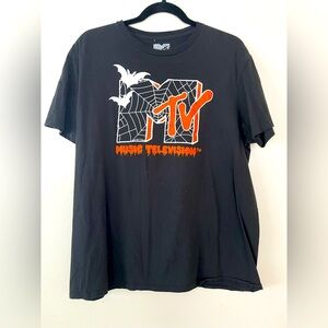 Unisex black Mtv tee